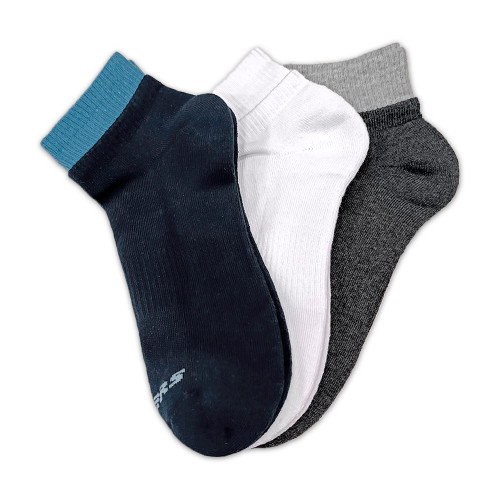 Vista previa 3PK MENS 1/2 TERRY QTR CREW